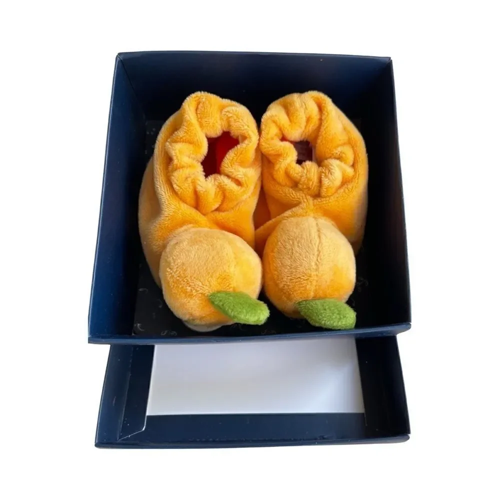 Doudou Et Compagnie My First Halloween Pumpkin Soft Baby Bootie Slippers 0-6 M